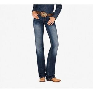 Cinch ADA Women's Jeans 29/7 R Dark Wash Relaxed Fit Bootcut Western Cowgirl